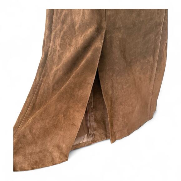 Alexa Chung for Madewell Brown Calf Suede Trench Coat Size 8 | Rare Collab NWT - Picture 7 of 15